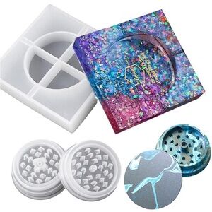 Silicone Herb Grinder & Ashtray Mold for Resin DIY - New in Packaging
